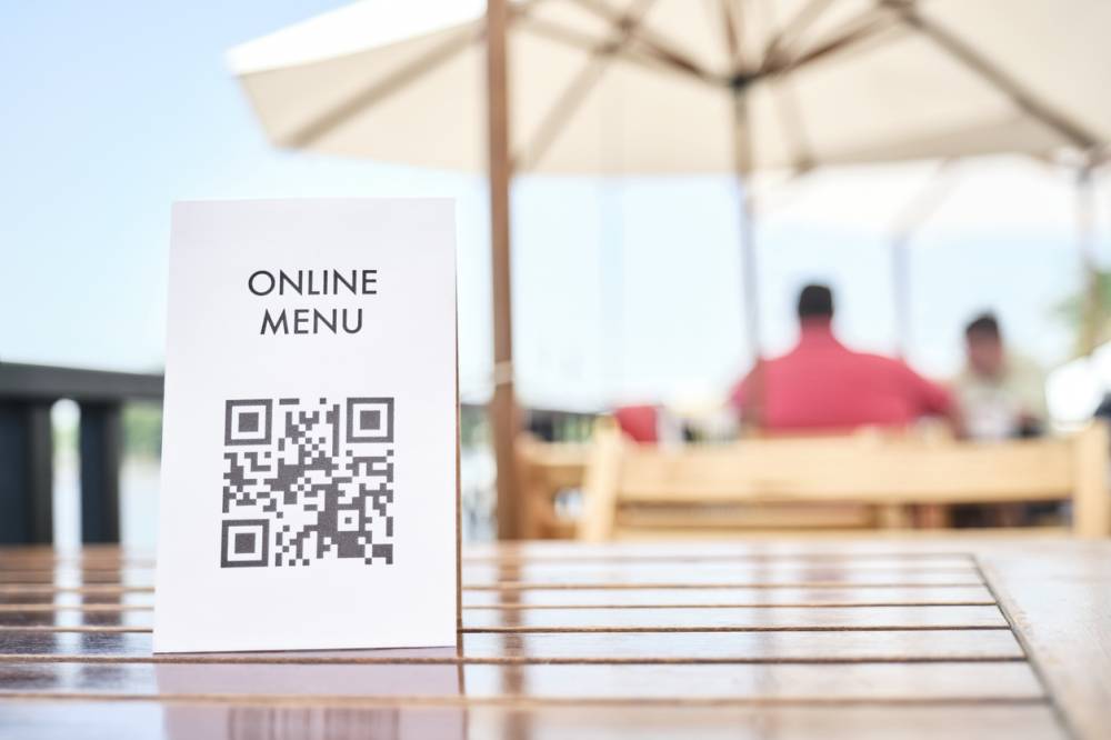 menu numérique pour service en salle